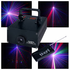 Kam RGB Cluster laser with remote. www.compactdiscohire.com